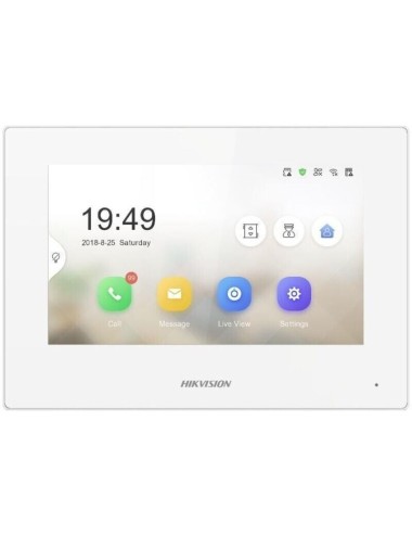 Moniteur intérieur IP tactile 7 pouces pour interphone vidéo.