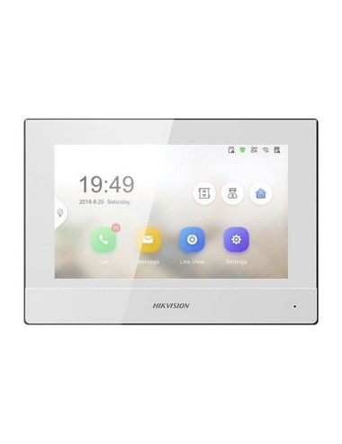 Moniteur intérieur IP tactile 7 pouces pour interphone vidéo.