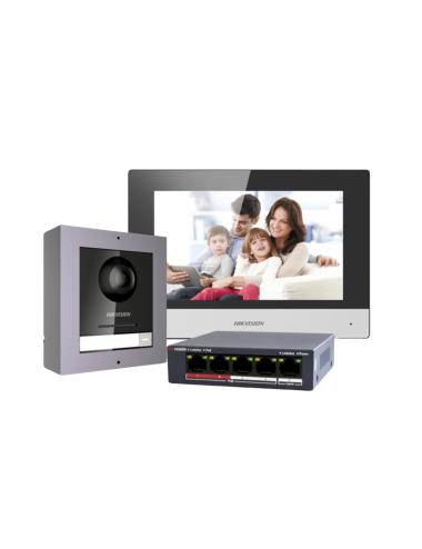 Kit complet d’interphone vidéo IP PoE