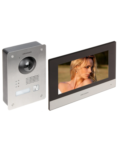 Kit interphone vidéo IP complet (portier + moniteur intérieur)